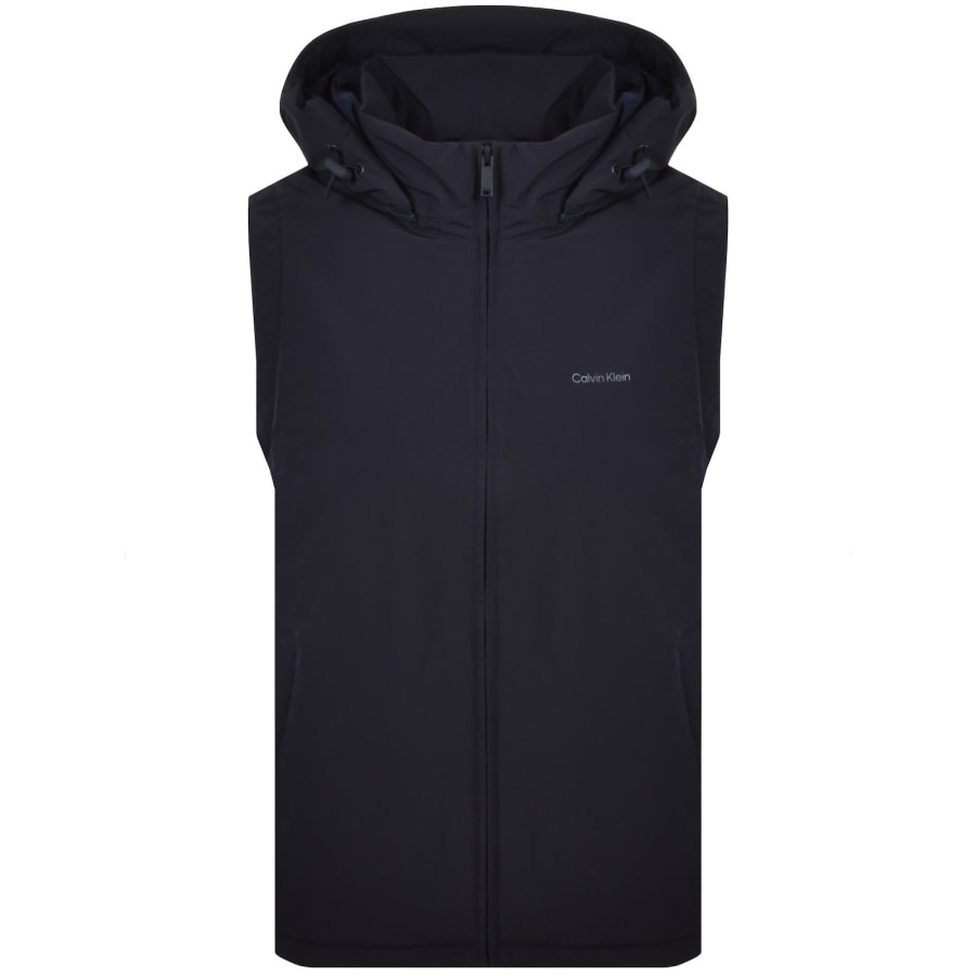 Image number 2 for Calvin Klein Padded Nylon Gilet Navy