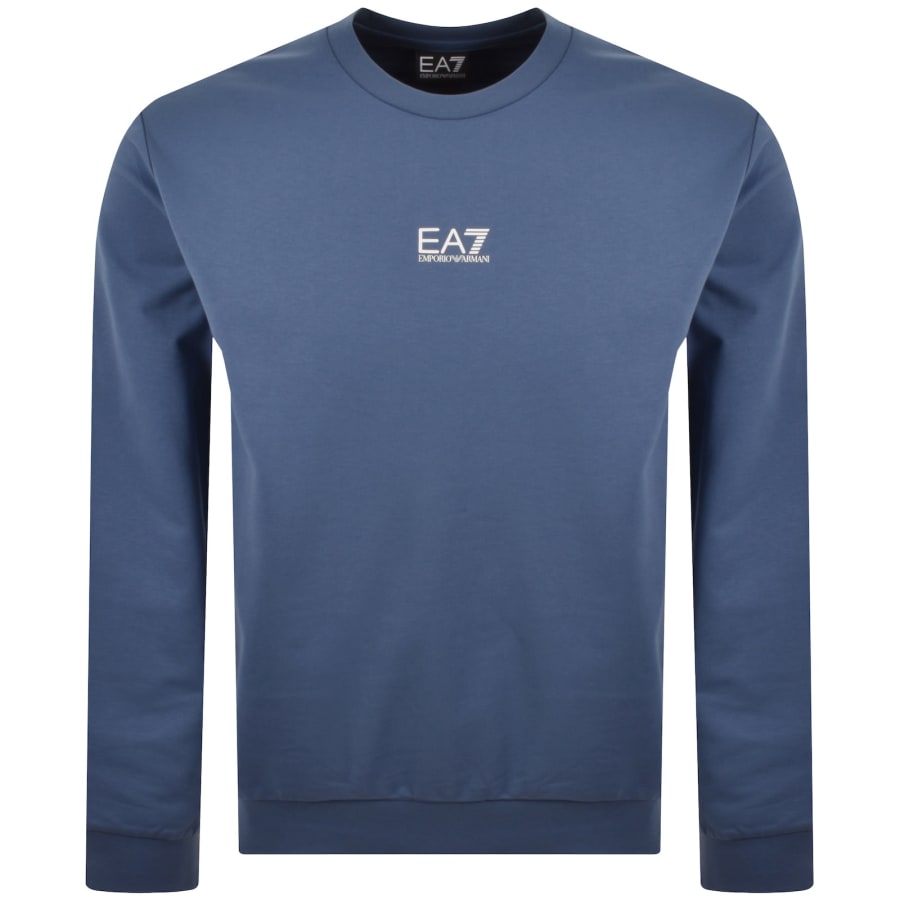 Image number 1 for EA7 Emporio Armani Logo Sweatshirt Blue