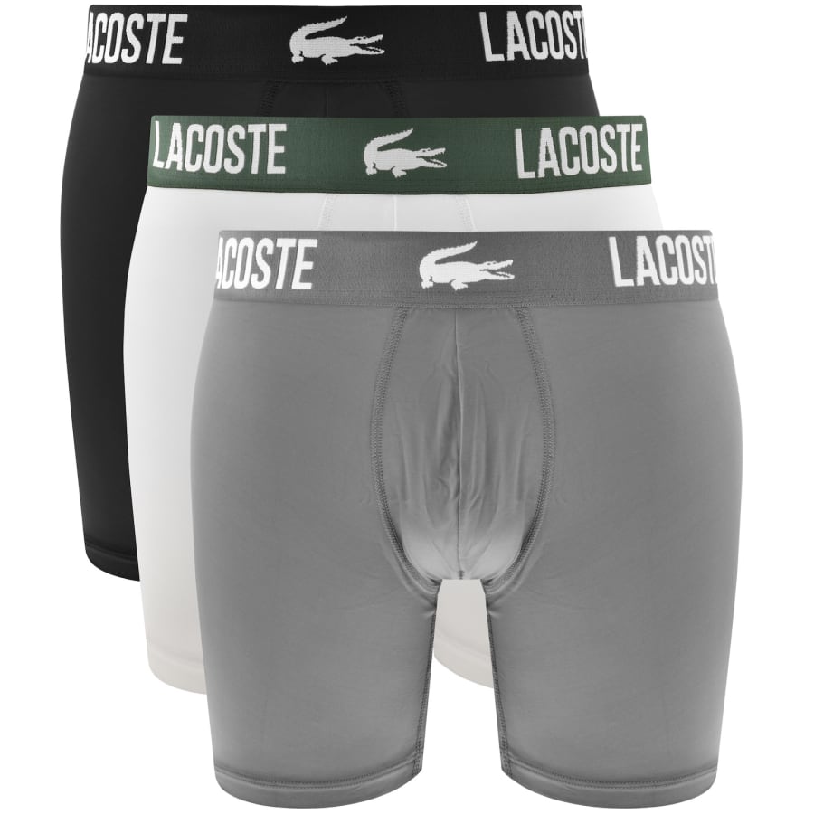 Image number 1 for Lacoste Underwear 3 Pack Boxer Briefs