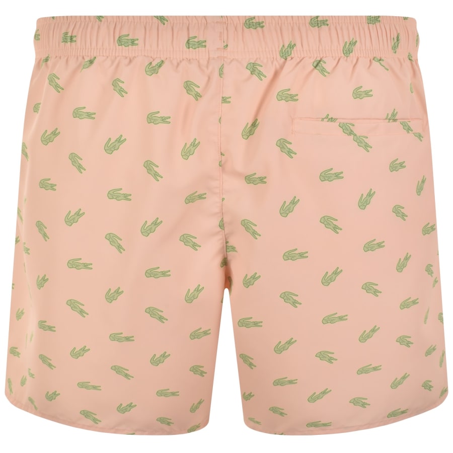 Image number 2 for Lacoste Swim Shorts Pastel Orange