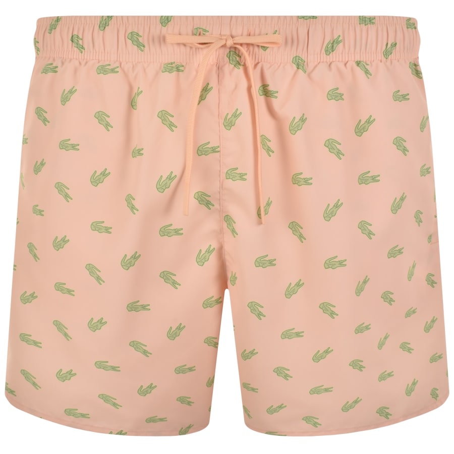 Image number 1 for Lacoste Swim Shorts Pastel Orange