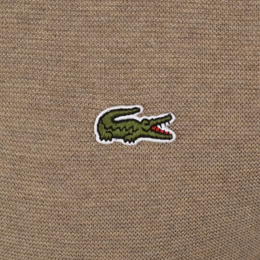 Image number 3 for Lacoste Knit Polo Shirt Brown