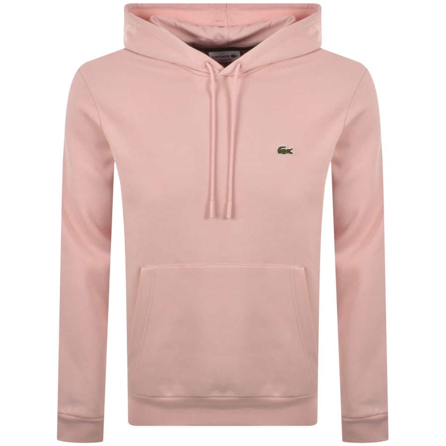 Image number 1 for Lacoste Core Logo Hoodie Rose Pink