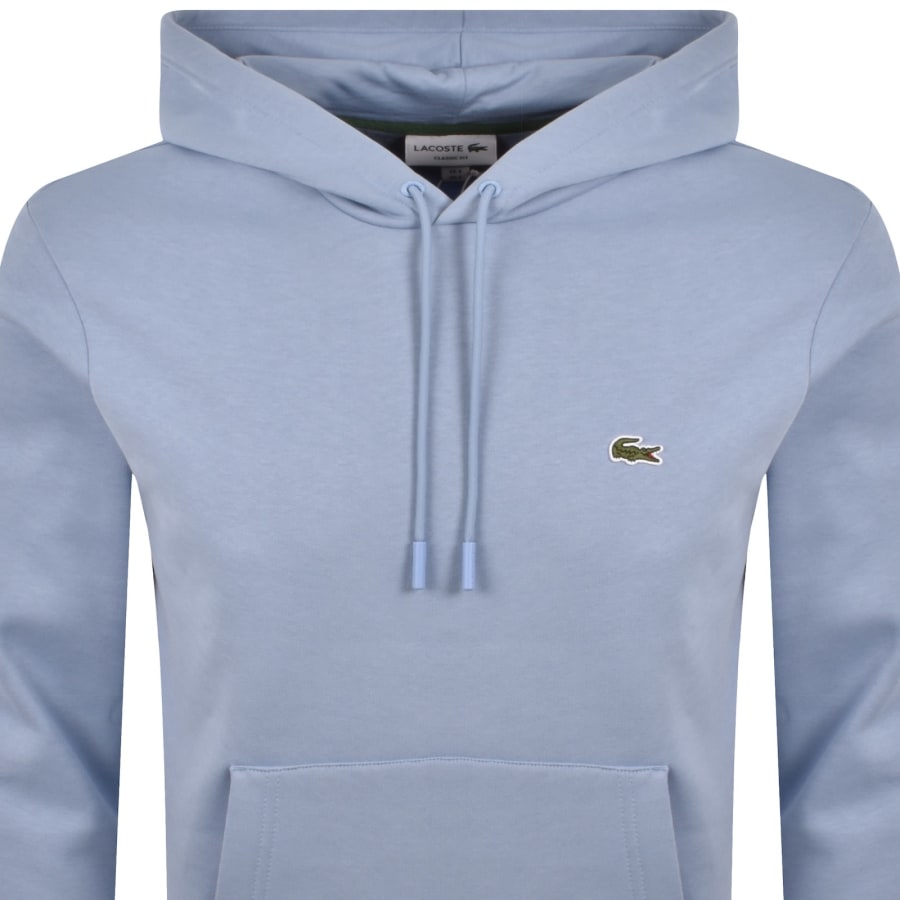 Image number 2 for Lacoste Core Logo Hoodie Blue
