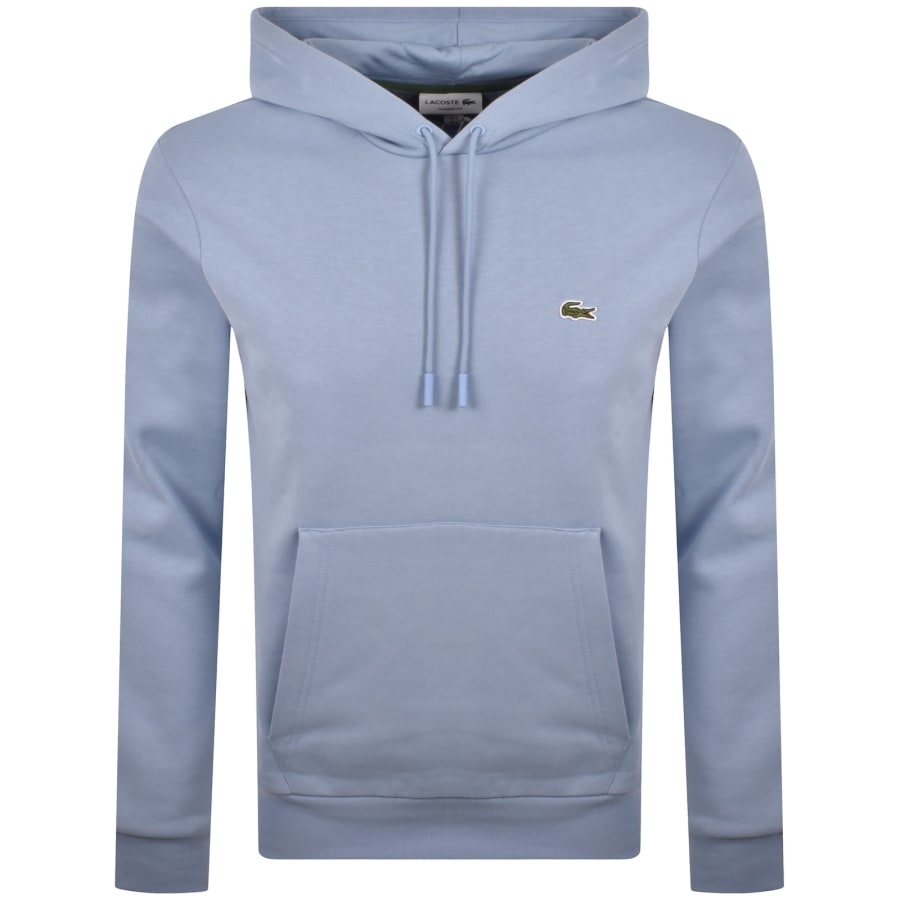 Image number 1 for Lacoste Core Logo Hoodie Blue