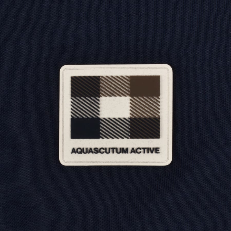Image number 3 for Aquascutum Badge T Shirt Navy