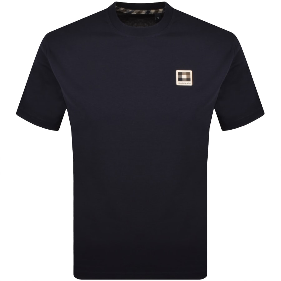 Image number 1 for Aquascutum Badge T Shirt Navy