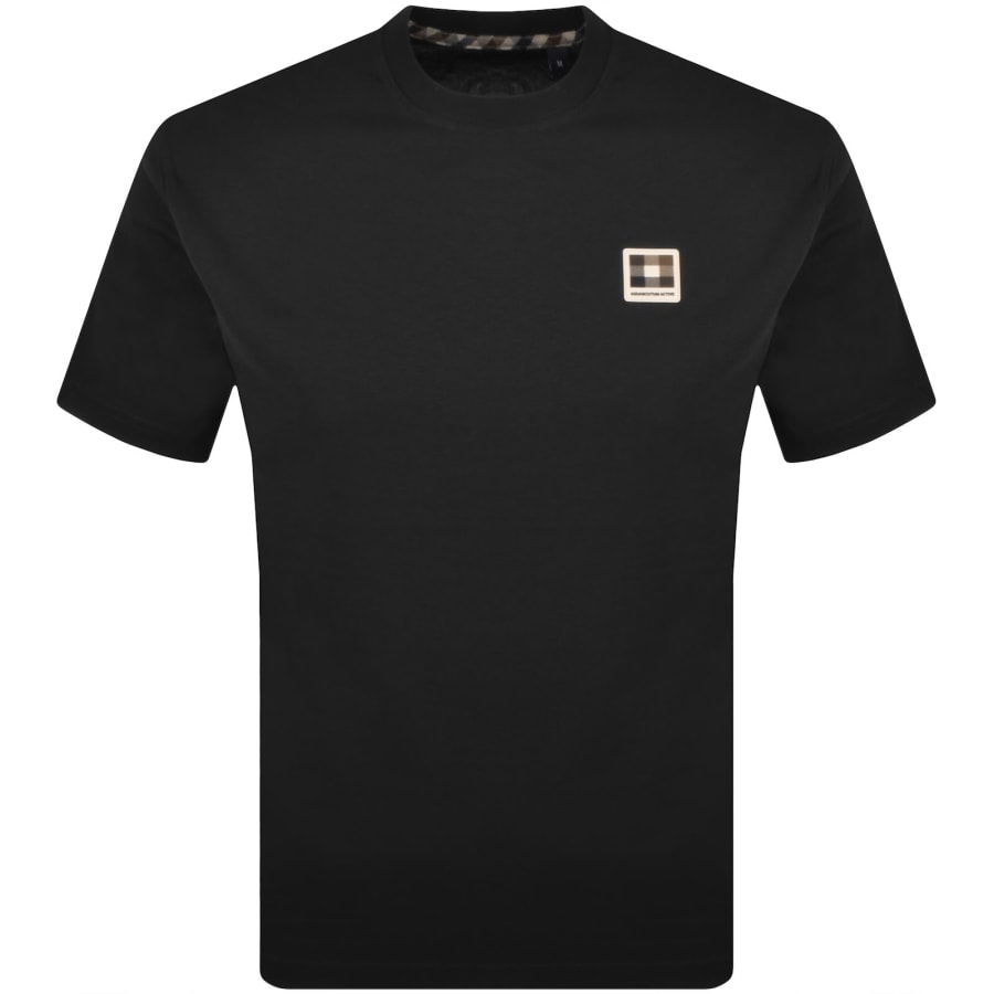 Image number 1 for Aquascutum Badge T Shirt Black