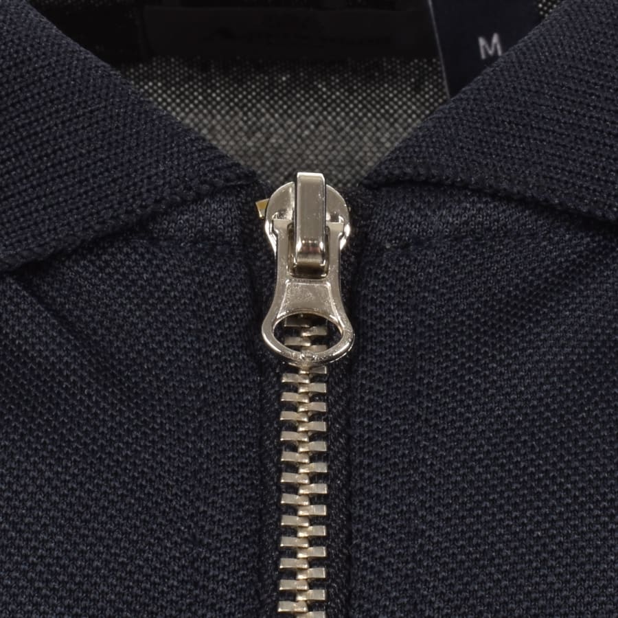 Image number 4 for Aquascutum Pique Badge Polo T Shirt Navy