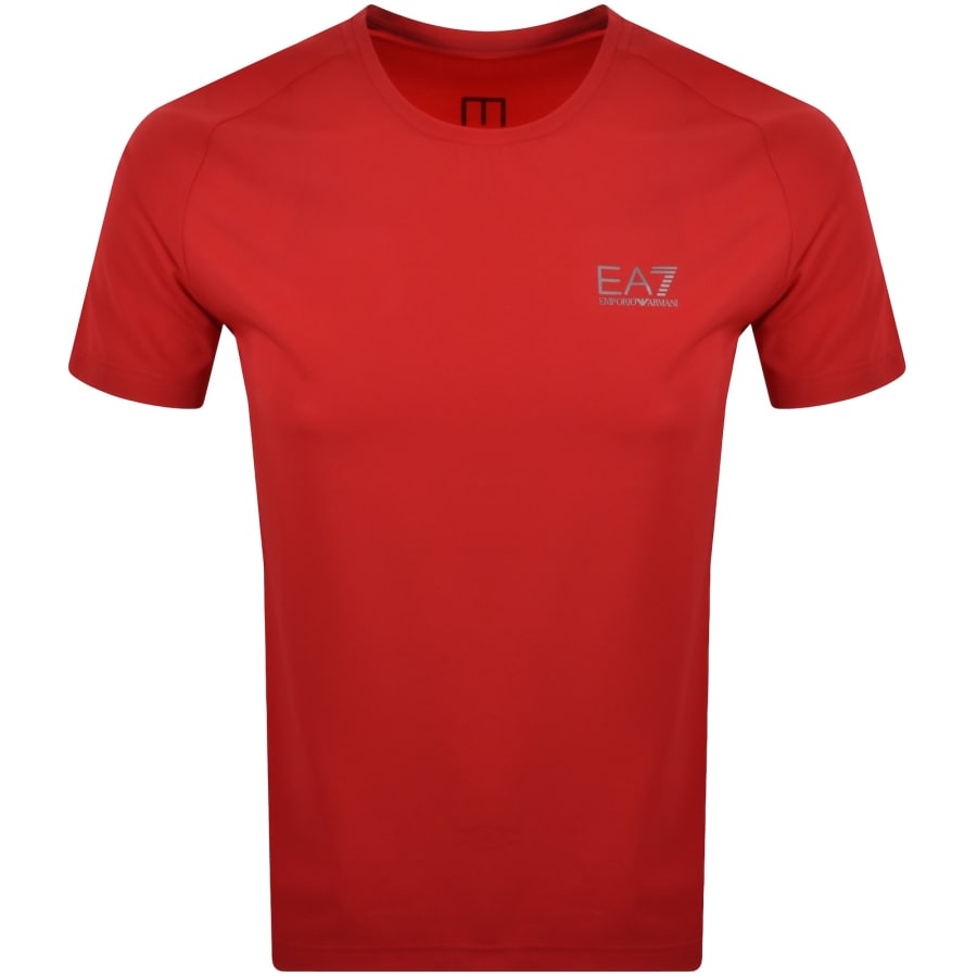 Image number 2 for EA7 Emporio Armani T Shirt Shorts Set Red