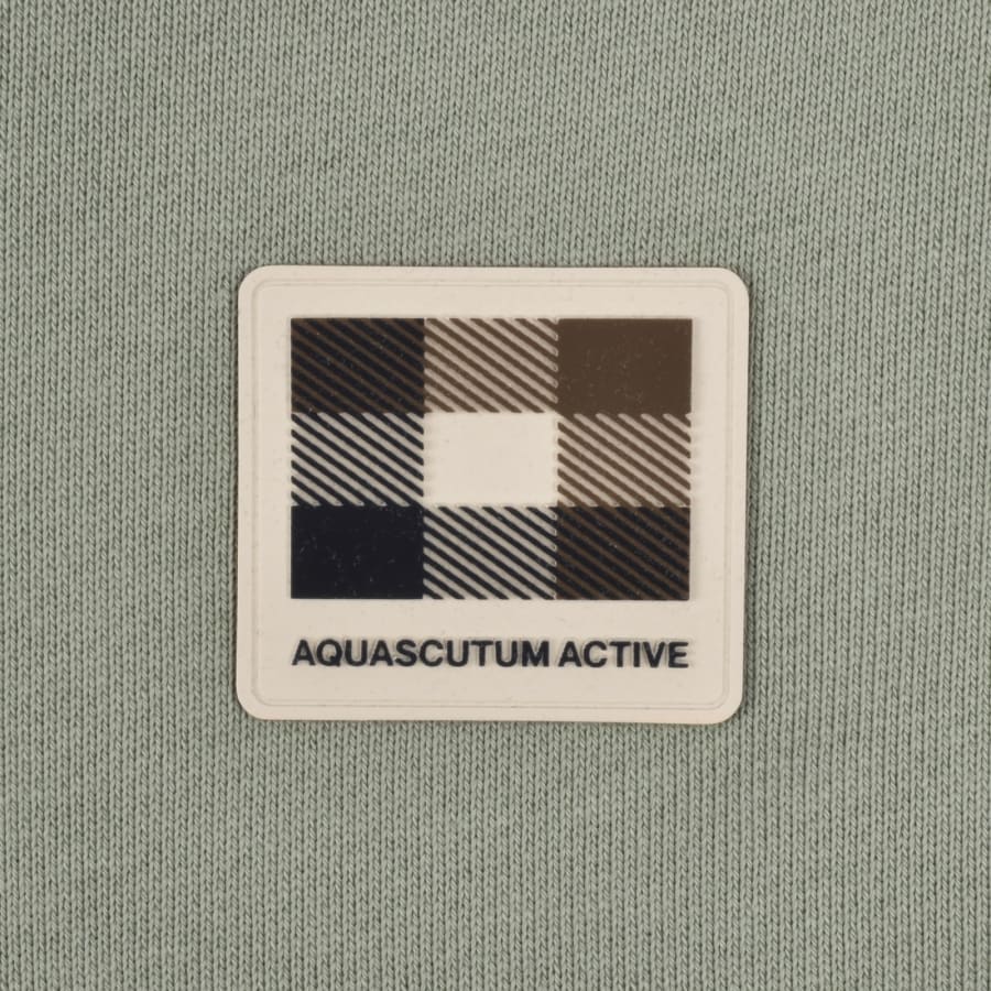 Image number 3 for Aquascutum Badge Sweatshirt Salvia Green