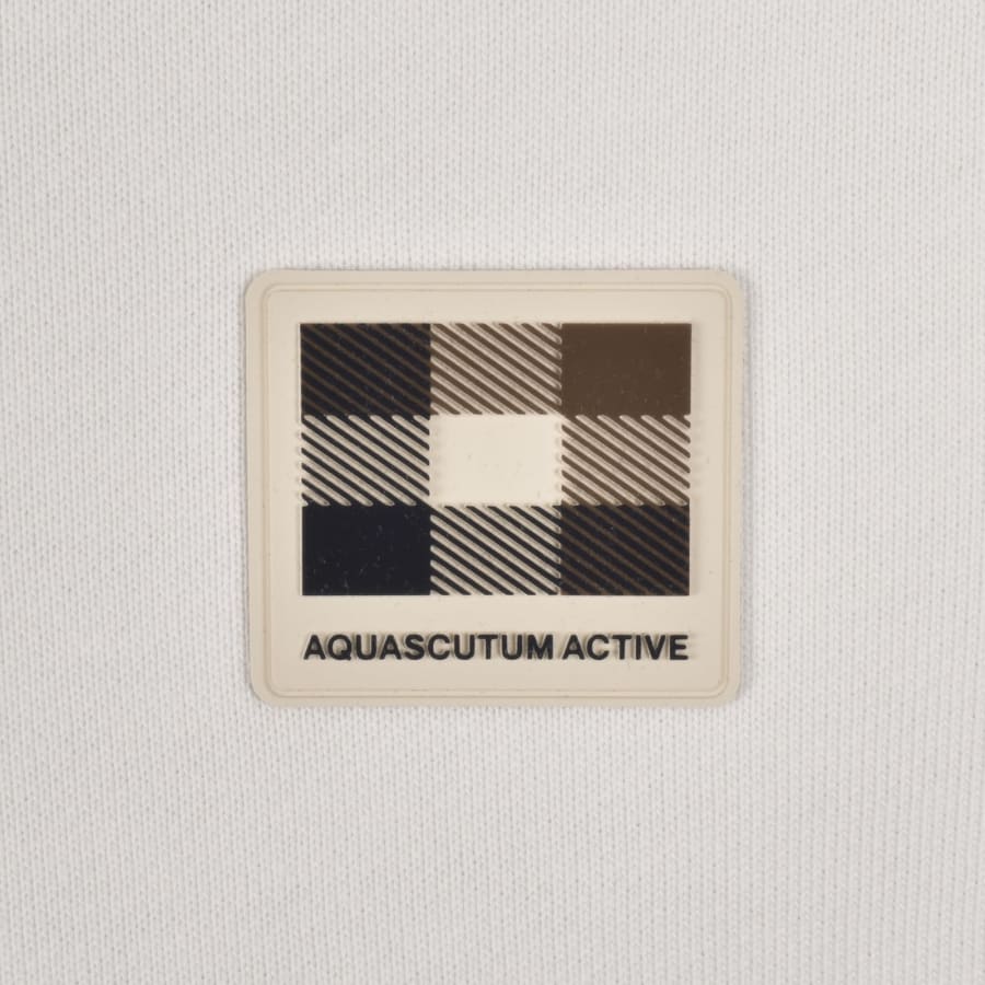 Image number 3 for Aquascutum Badge Sweatshirt Old White