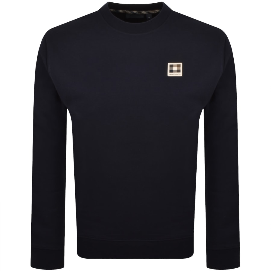 Image number 1 for Aquascutum Badge Sweatshirt Navy