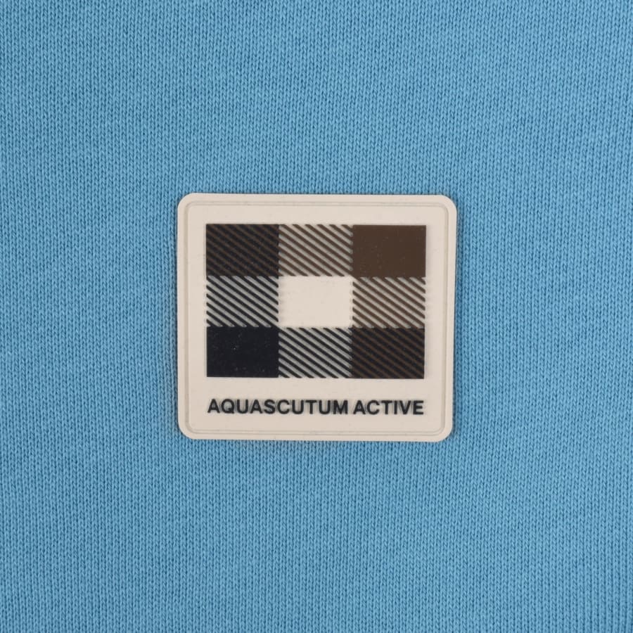 Image number 3 for Aquascutum Badge Sweatshirt Avio Blue