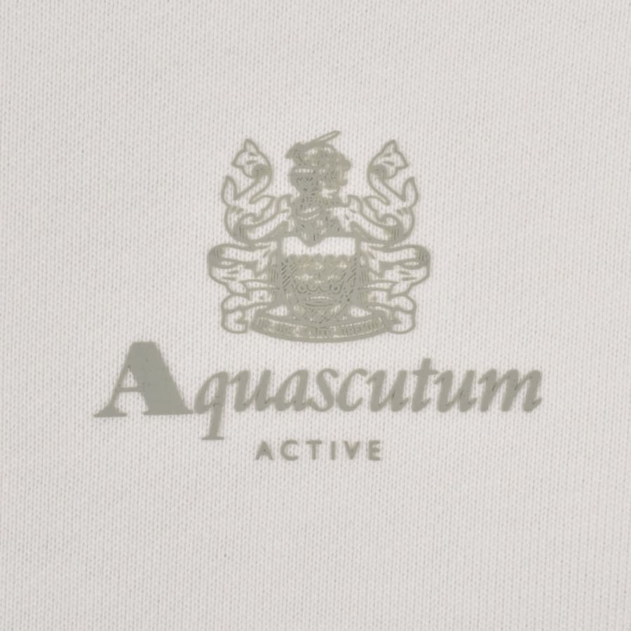 Image number 3 for Aquascutum Half Zip Sweatshirt White