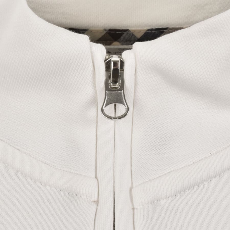 Image number 4 for Aquascutum Half Zip Sweatshirt White
