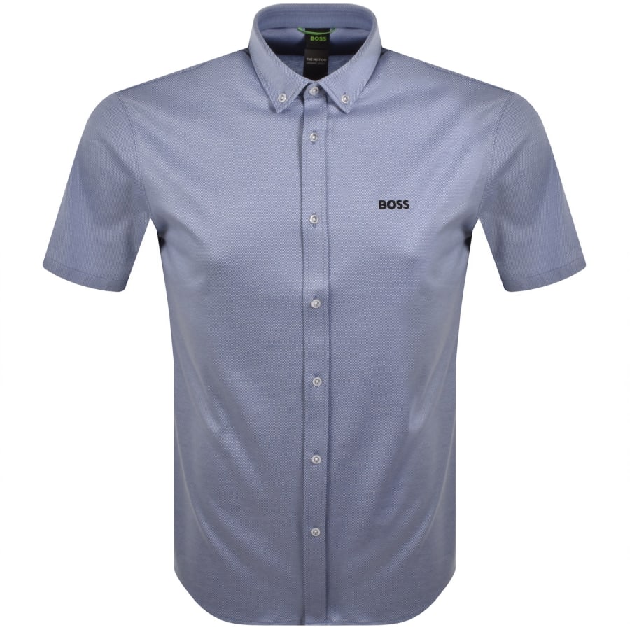 Image number 1 for BOSS ST Motion Short Sleeve Shirt Blue