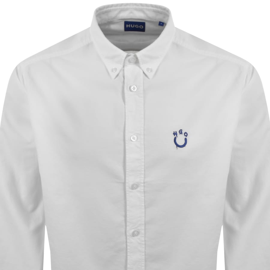 Image number 2 for HUGO Blue Ebalto BD Shirt White
