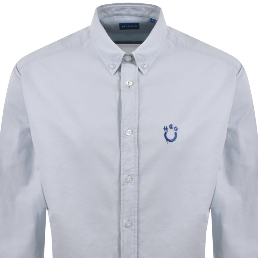 Image number 2 for HUGO Blue Ebalto BD Shirt Blue