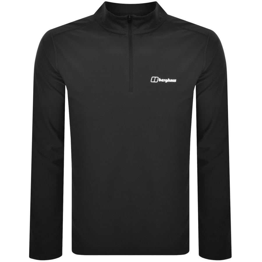 Image number 1 for Berghaus 24/7 Tech Half Zip T Shirt Black