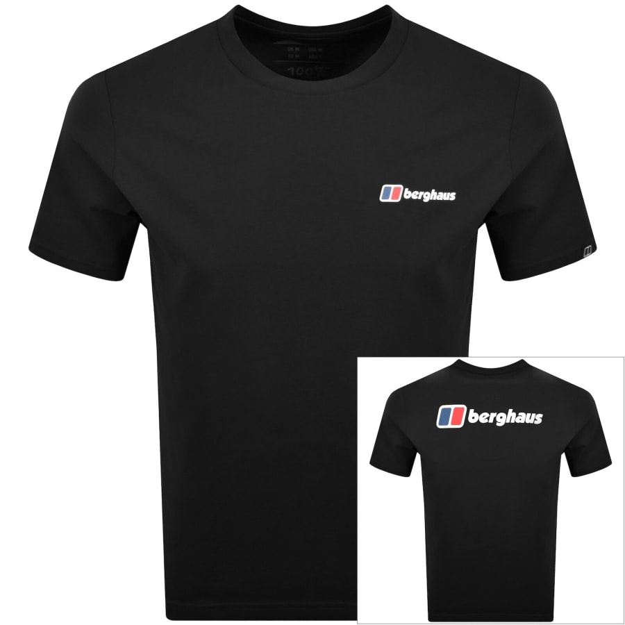 Image number 1 for Berghaus Front And Back Logo T Shirt Black
