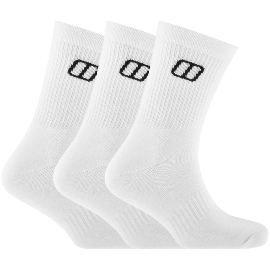 Image number 1 for Berghaus 3 Pack Socks White