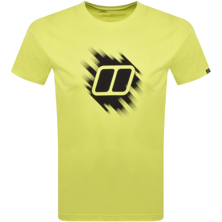 Image number 1 for Berghaus Sketched Blocks T Shirt Yellow