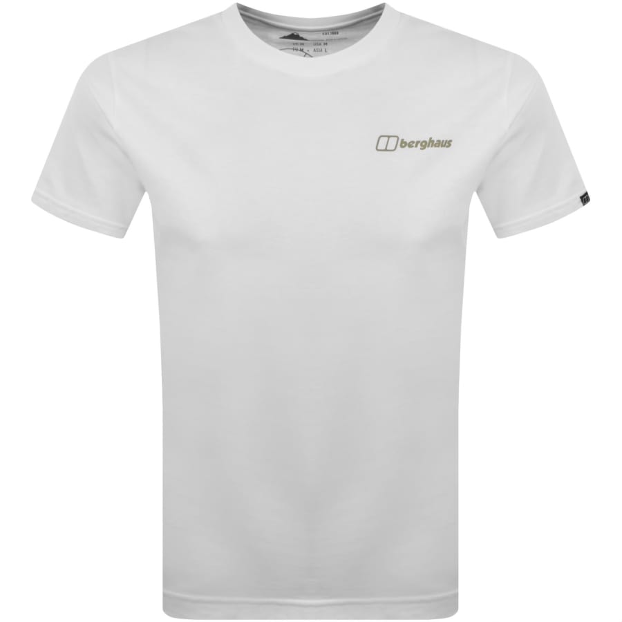 Image number 2 for Berghaus Geo-mountaintry T Shirt White