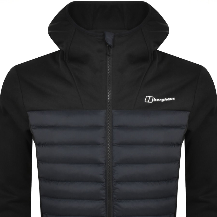 Image number 2 for Berghaus Vaskye Hooded Hybrid Jacket Black