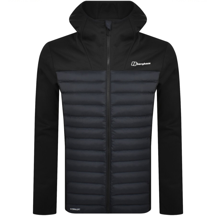 Image number 1 for Berghaus Vaskye Hooded Hybrid Jacket Black