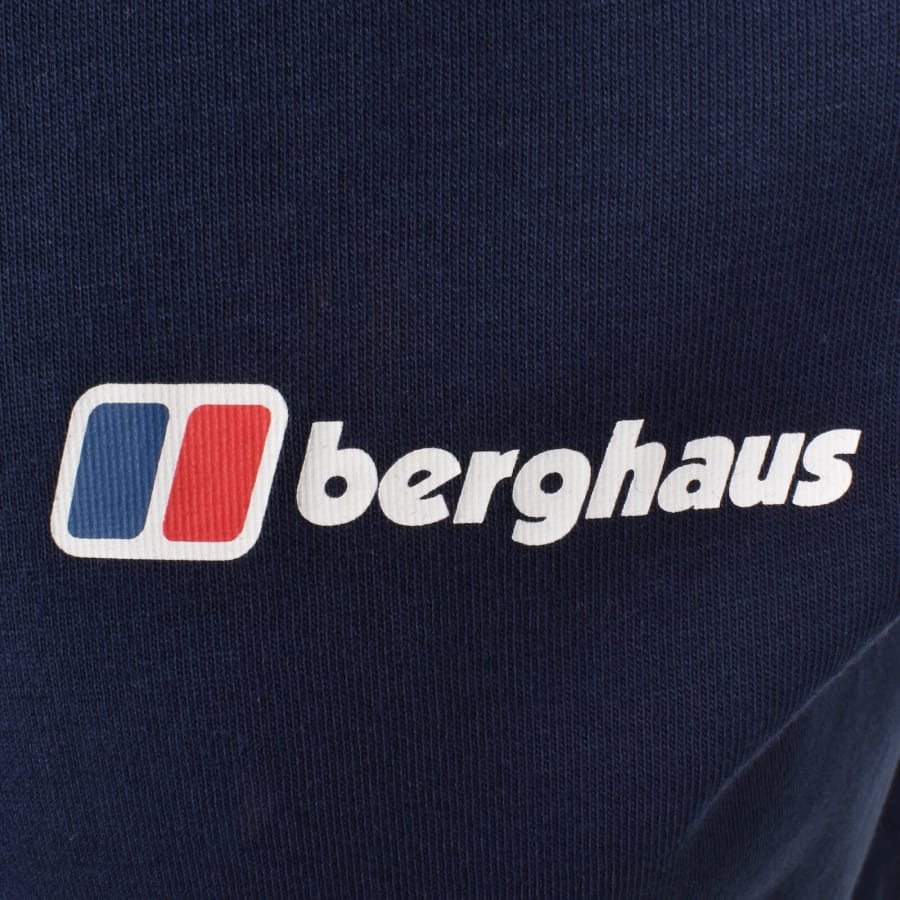 Image number 4 for Berghaus Front And Back Logo T Shirt Blue