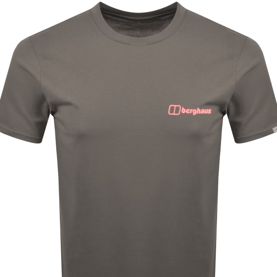 Image number 3 for Berghaus Matrix Logo T Shirt Dark Grey