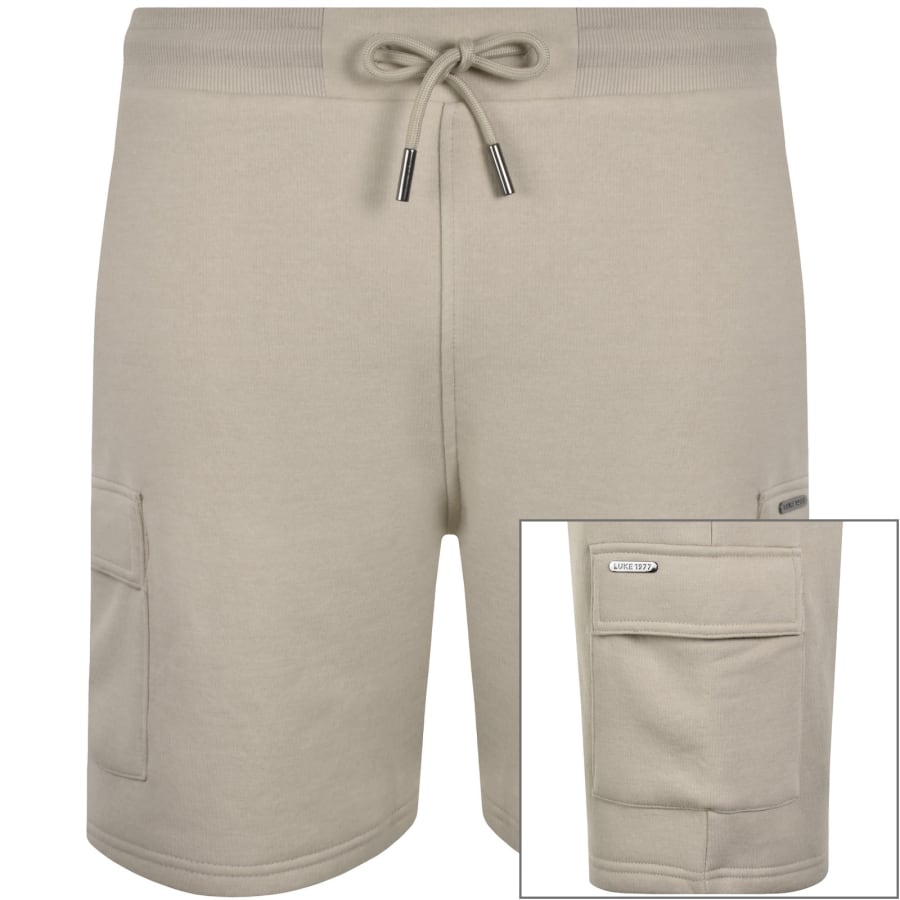 Image number 1 for Luke 1977 Dr Bossa Cargo Shorts Beige