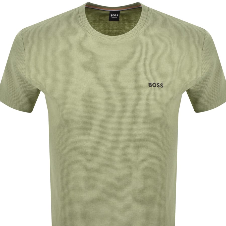 Image number 2 for BOSS Waffle T Shirt Green