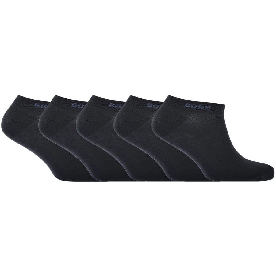 Image number 1 for BOSS 5 Pack Ankle Socks Navy
