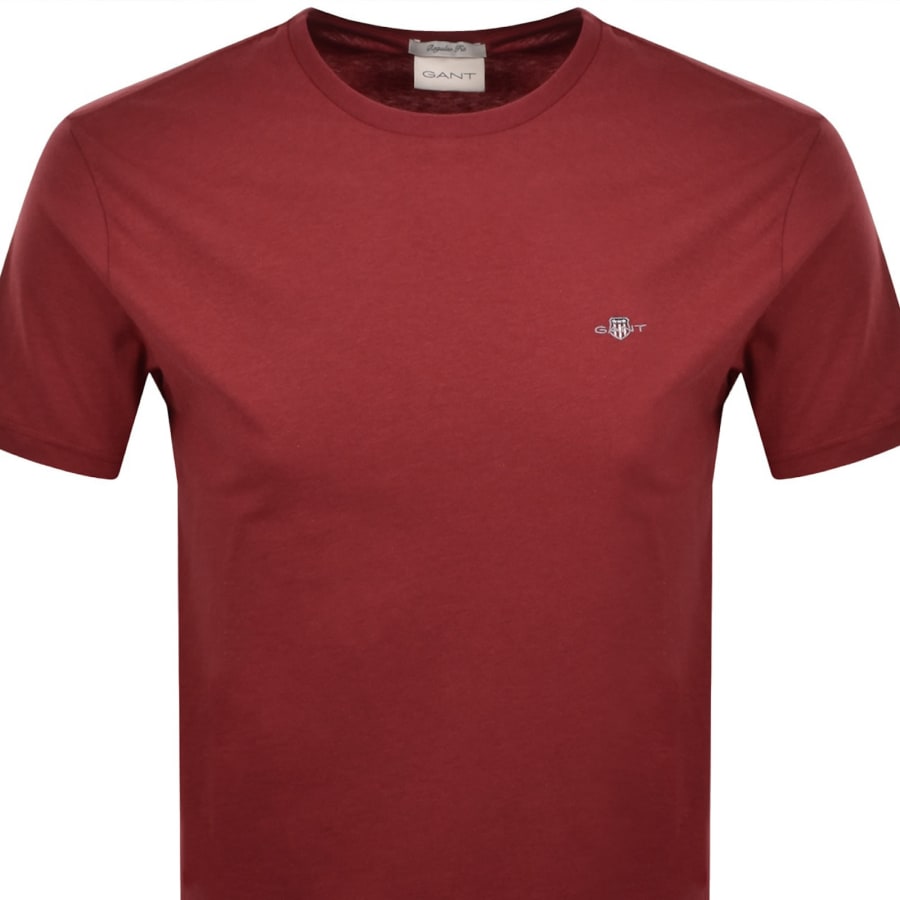 Image number 2 for Gant Regular Fit Shield T Shirt Red