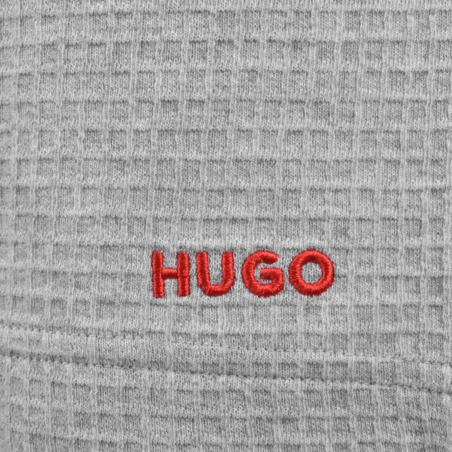 Image number 3 for HUGO Austin Waffle Shorts Grey