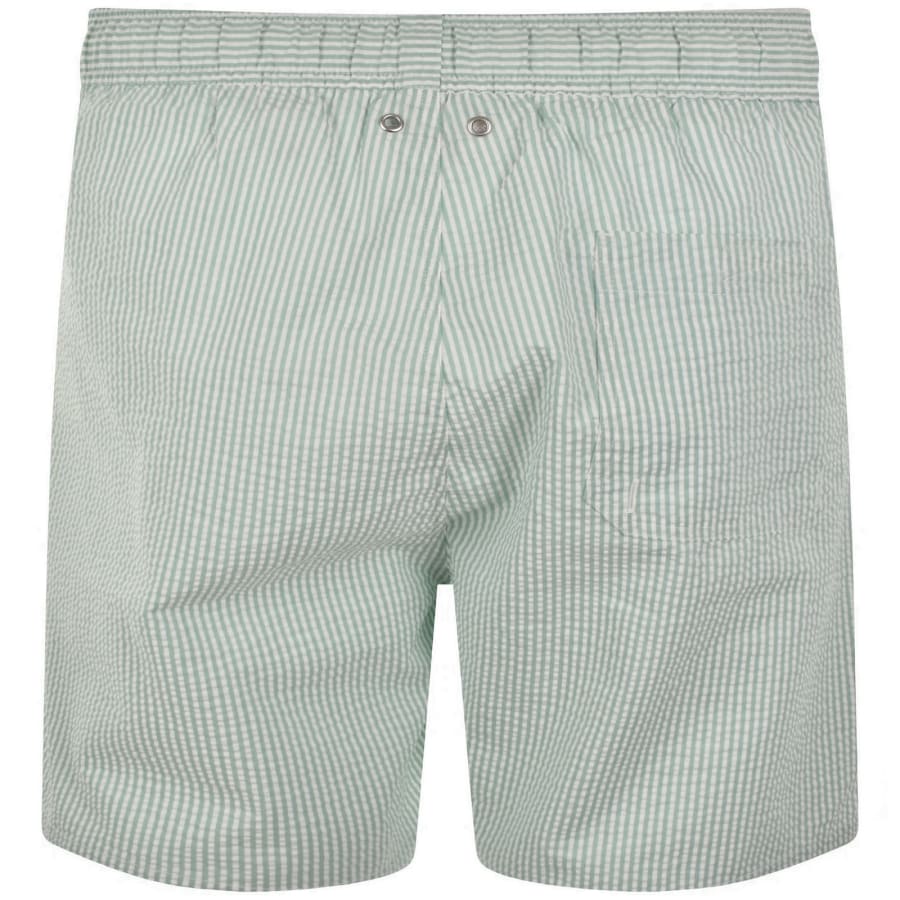 Image number 2 for Gant Seersucker Swim Shorts Green