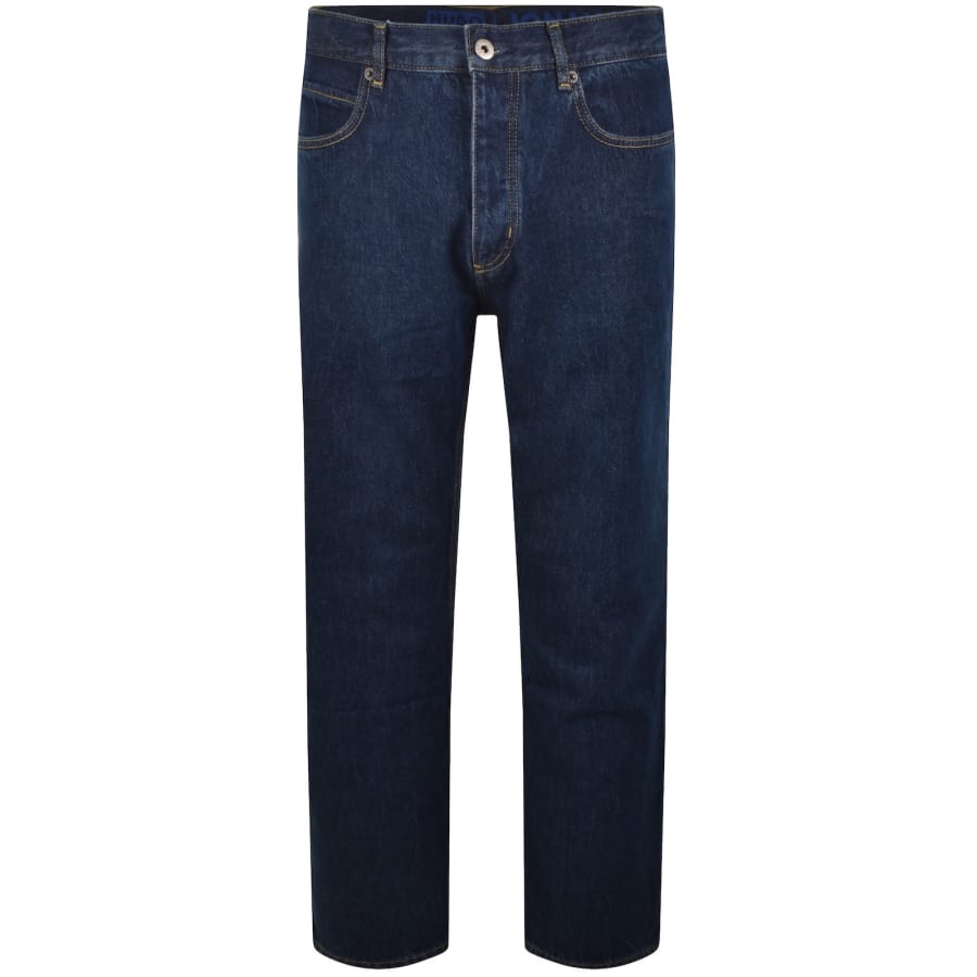 Image number 2 for HUGO Blue Straight Fit Jonah Mid Wash Jeans