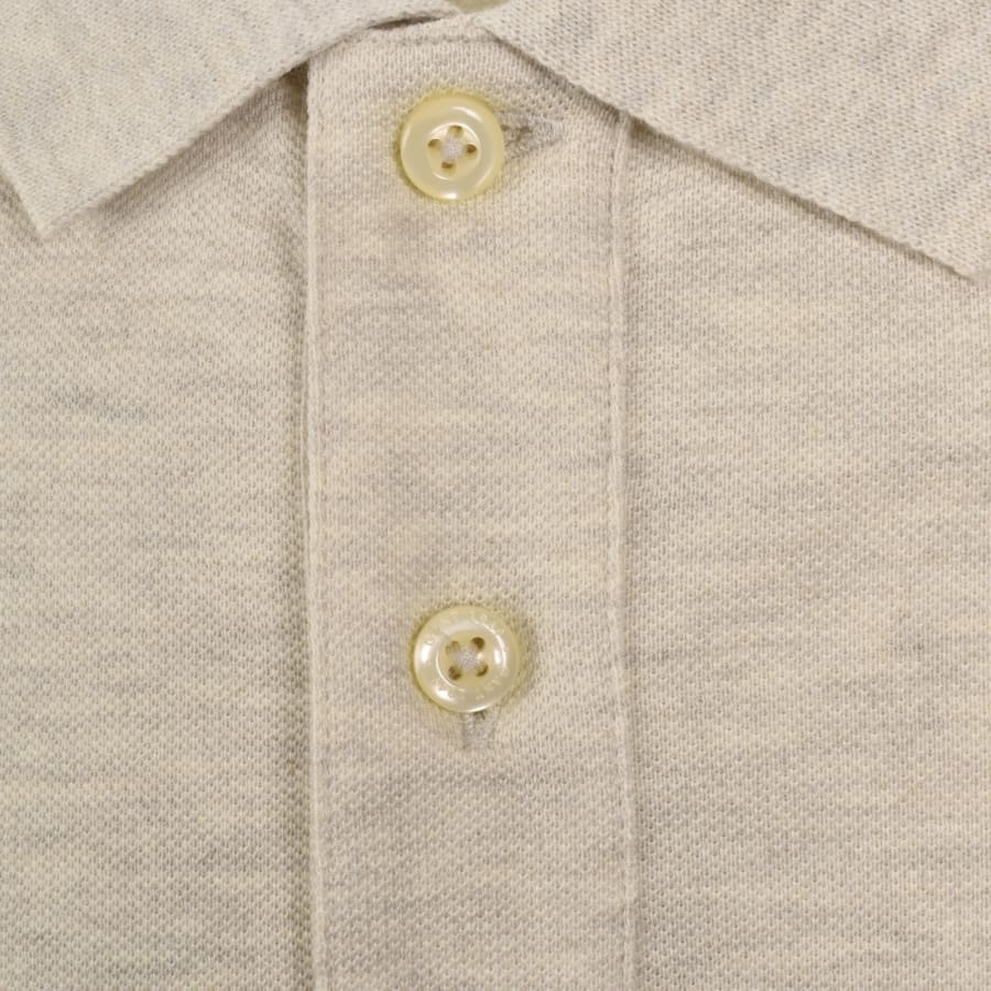 Image number 4 for Gant Regular Shield Pique Polo T Shirt Beige