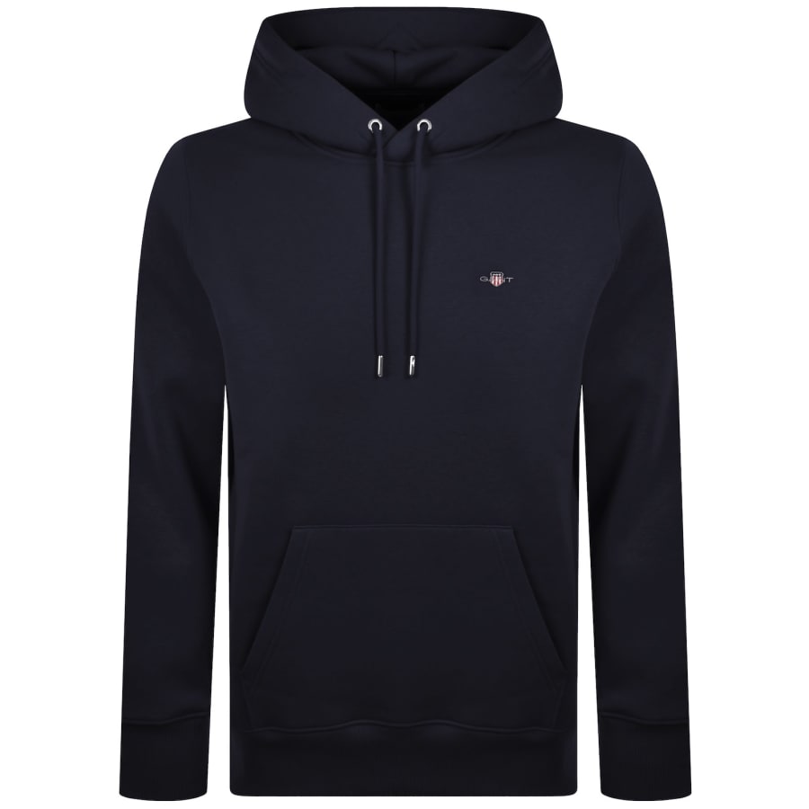 Image number 1 for Gant Regular Shield Hoodie Navy