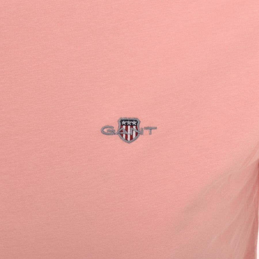 Image number 3 for Gant Original Short Sleeve T Shirt Pink