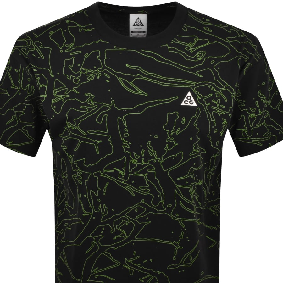 Image number 2 for Nike ACG Cave Dweller Dri Fit T Shirt Black