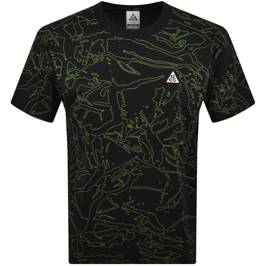 Image number 1 for Nike ACG Cave Dweller Dri Fit T Shirt Black