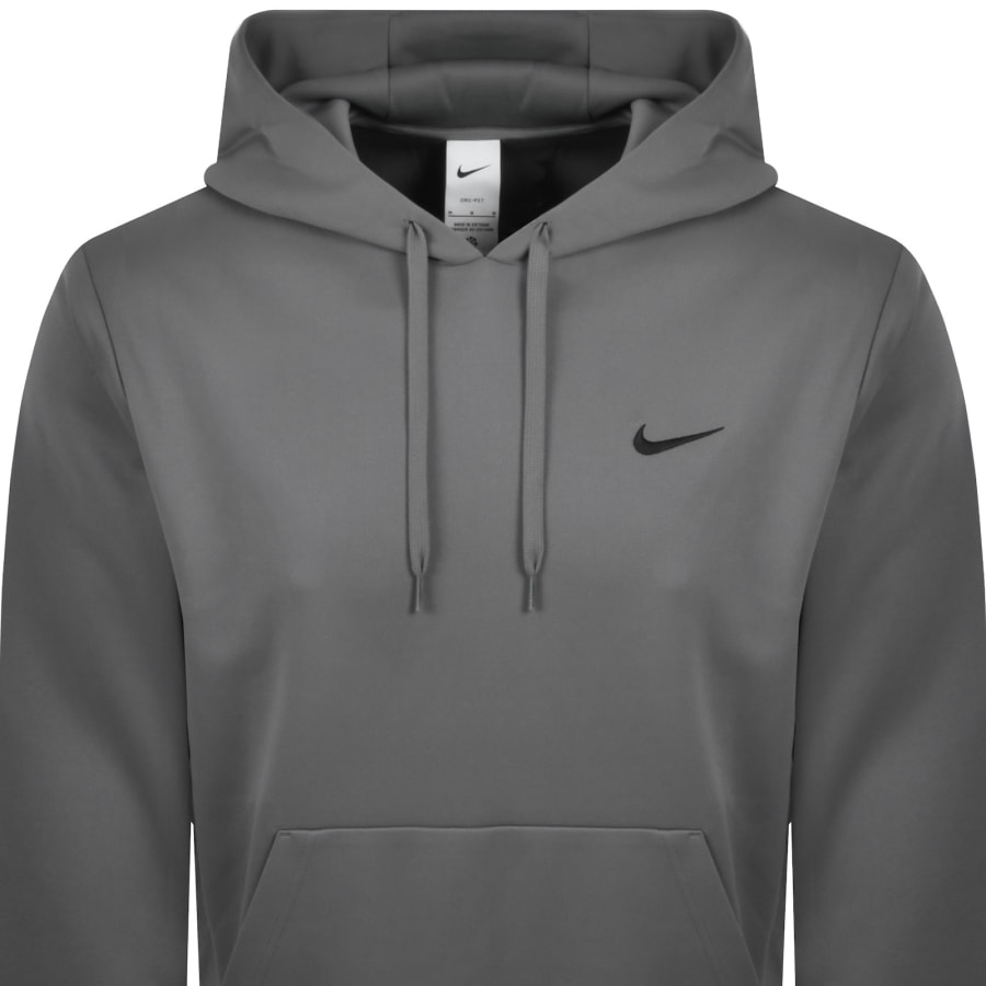 Image number 2 for Nike Training Dri Fit Pullover Hoodie Grey