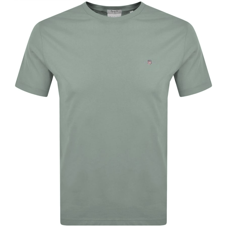Image number 1 for Gant Original Short Sleeve T Shirt Green