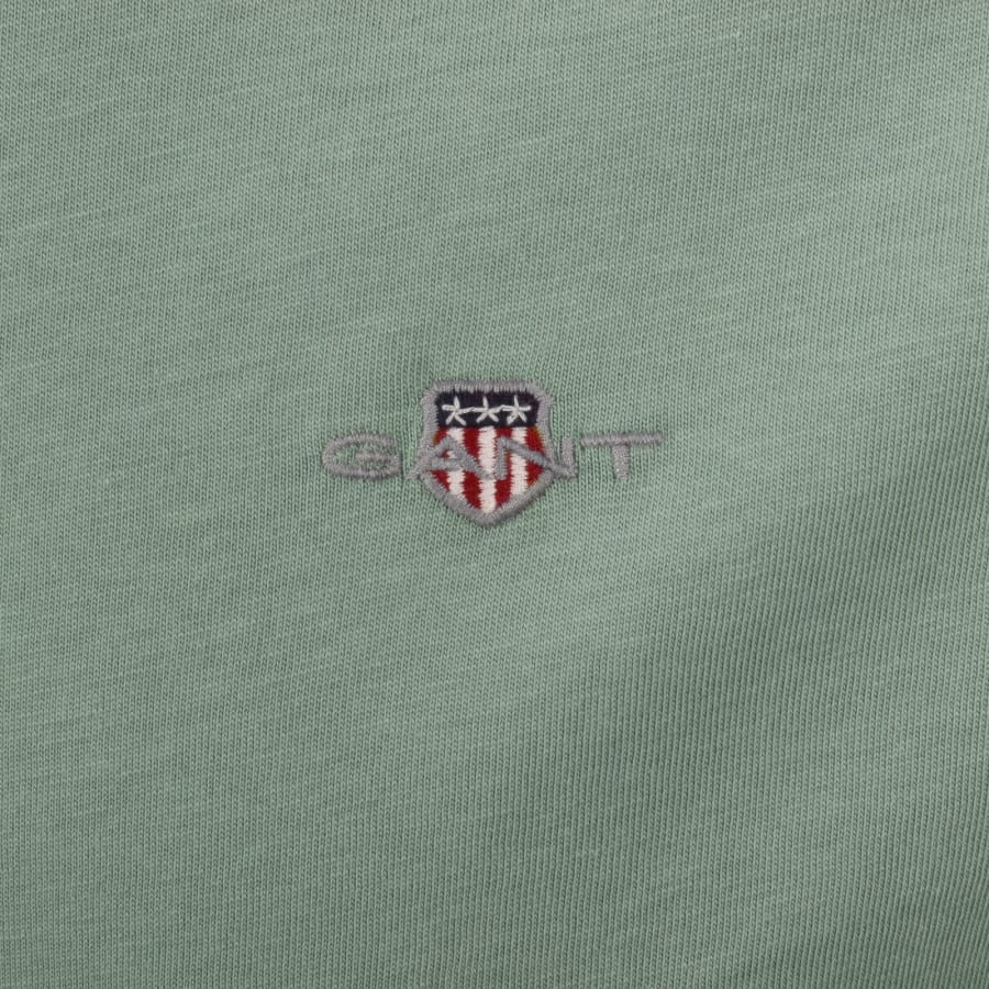 Image number 3 for Gant Regular Shield Hoodie Grey
