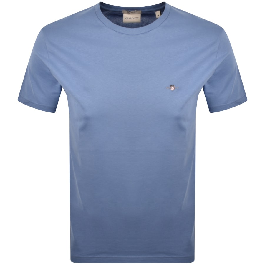 Image number 1 for Gant Original Short Sleeve T Shirt Blue