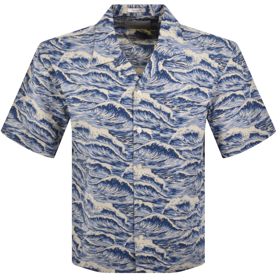 Image number 1 for Gant Camp Collar Shirt Blue