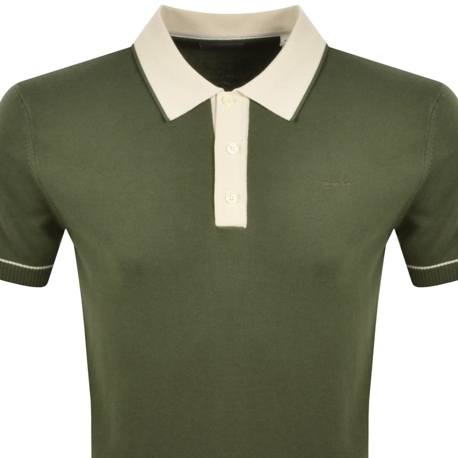 Image number 2 for Gant Modal Polo T Shirt Green